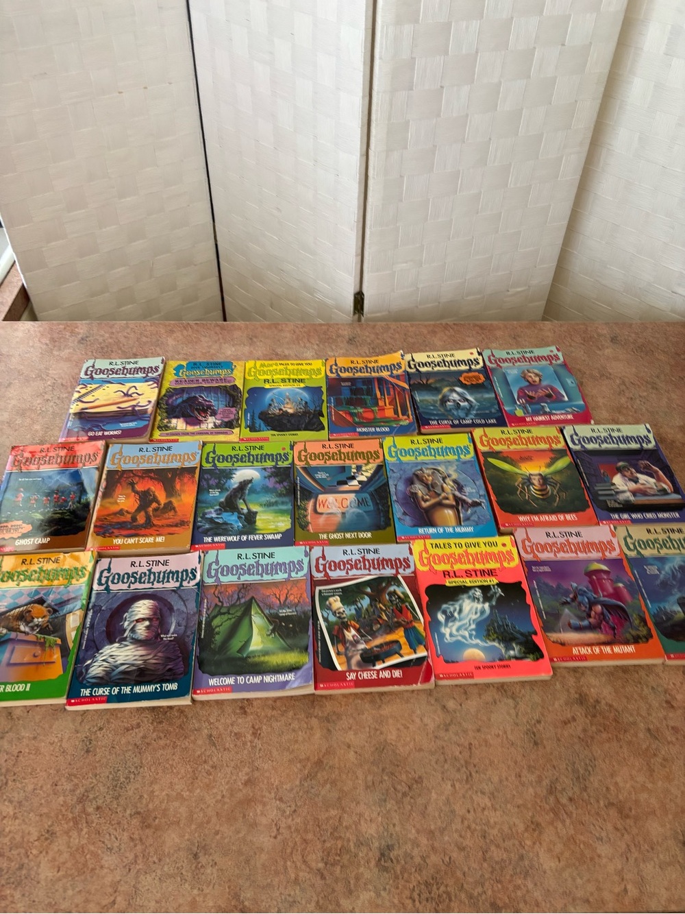 Goosebumps Book Lot of 20 vintage 1990’s first scholastic printing